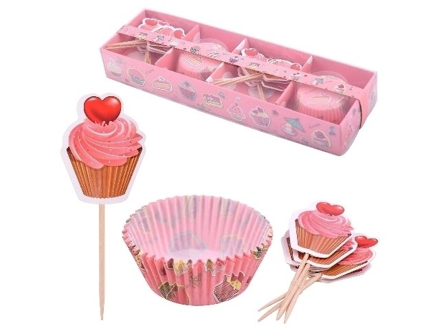 Набор форм для выпечки с топперами 48 пр VL80-279